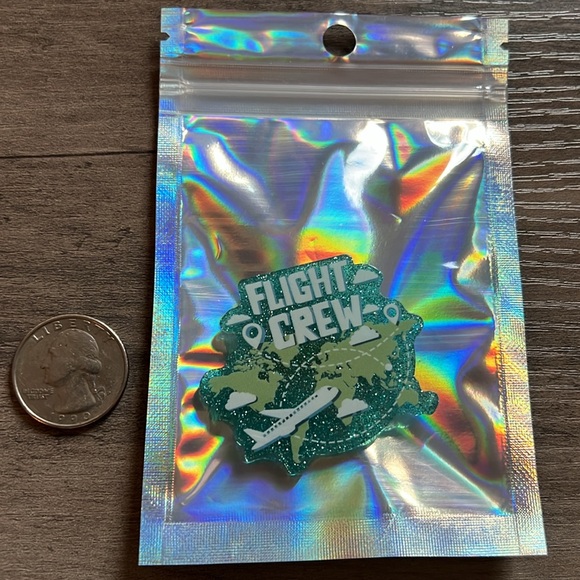 Handmade Flight Crew pin - Picture 3 of 3